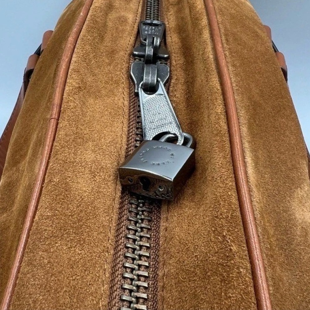 Marc by Marc Jacobs Camel Suede Weekender Bag - Rare Find NWOT - Picture 8 of 13